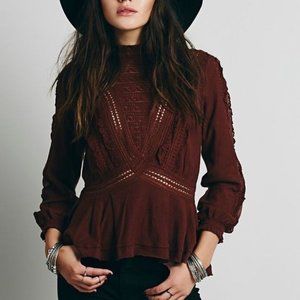 Free People New Romantics Rosemary Blouse